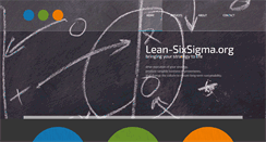 Desktop Screenshot of lean-sixsigma.org